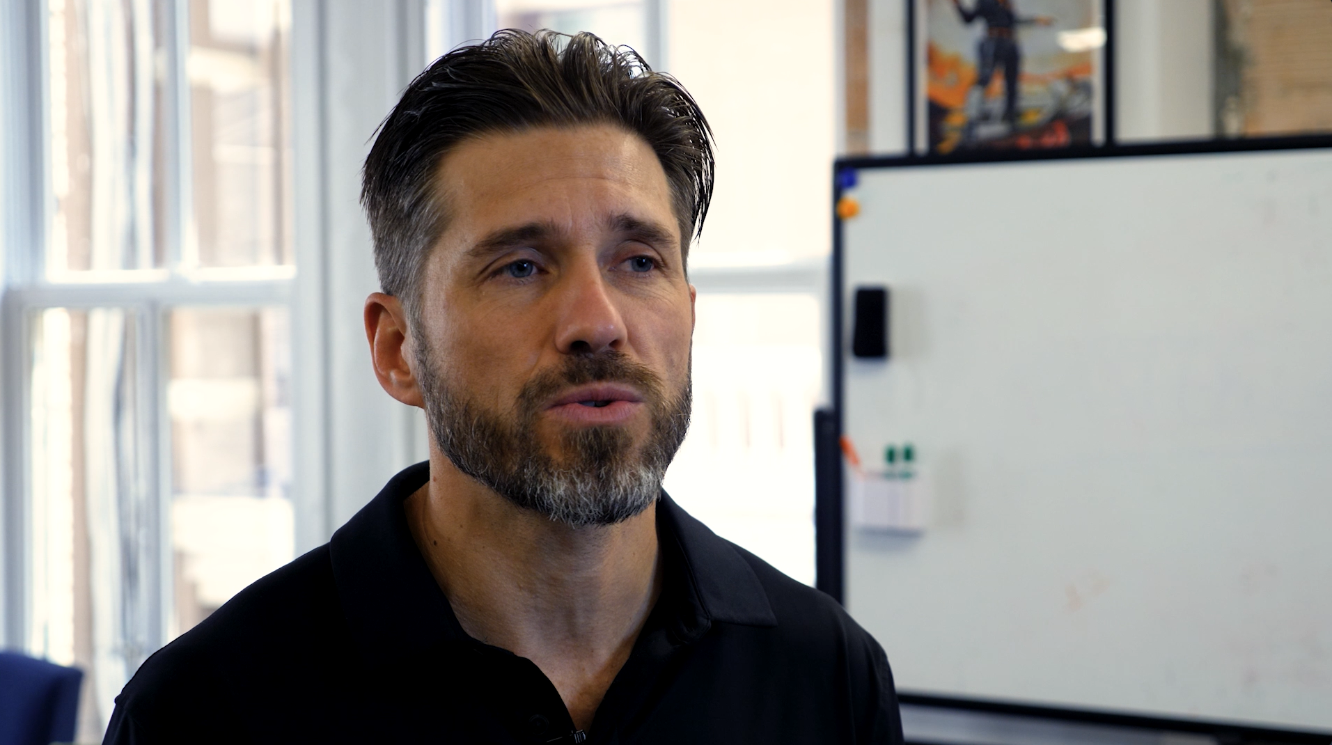 Interview production close-up